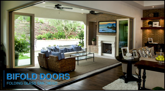 78 bifold doors folding glass san diego Panoramic LaCantina installation 2