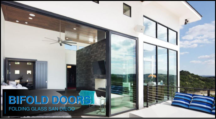 78 bifold doors folding glass san diego Panoramic LaCantina installation 3